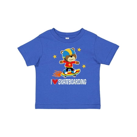 

Inktastic Skateboard I Love Skateboarding Gift Baby Boy T-Shirt