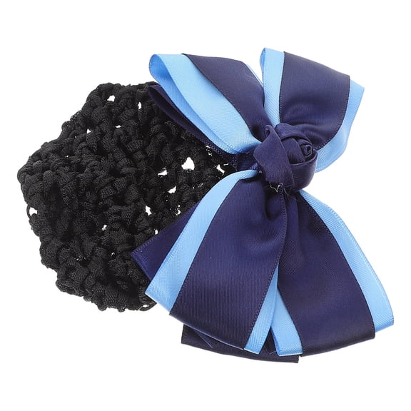 SEWCHICS Fashion Hair Bun Cover with Bow Hairnet Clip Lightweight Breathable Hair Updo Accessory