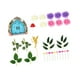 thumbnail image 3 of 28 Piezas Fairy Cake Toppers Decoraciones Mini Casa de Hadas Flores Hojas Hechas de Arcilla PP Papel y Madera Adecuadas para Cumpleaños de Niñas, 3 of 9