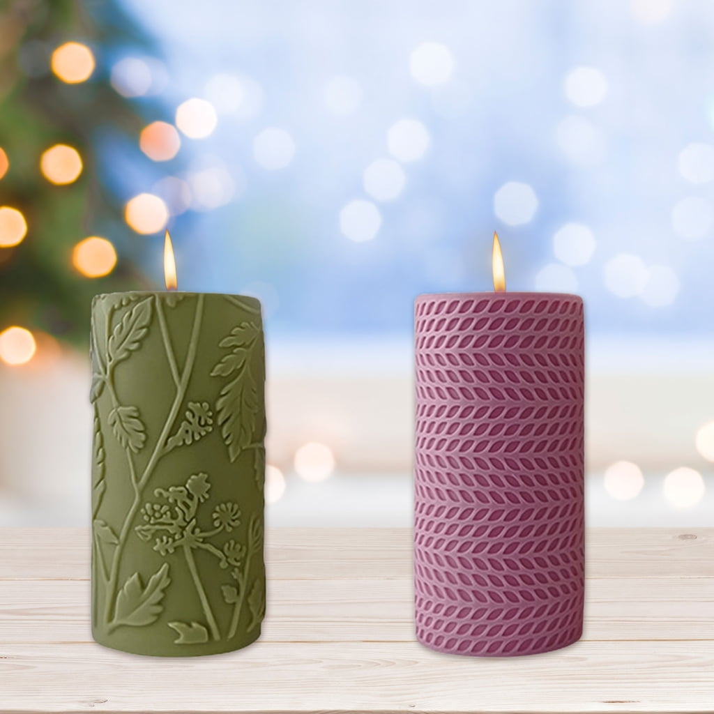 PatungKu Easy Cleaning Silicone Candle Mould With Star Designs Cylindrical Shape Beginner Friendly Candle Making Equipment