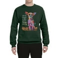 thumbnail image 2 of Dean Russo In My Mind Dog Lover Unisex Crewneck Graphic Sweatshirt, Forest Green, Small, 2 of 6