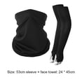 thumbnail image 4 of Kuymtek Juego Máscaras Con Capucha Y Mangas Brazo Helada para Protección Solar Verano Al Aire Libre (negro), 4 of 9