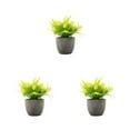 thumbnail image 4 of kurtrusly Realistic Artificial Succulent Low Maintenance Elegant Easy To Clean Artificial Money Tree In Pot yellow rose 3Set, 4 of 6