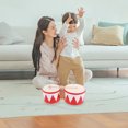 thumbnail image 4 of 1 juego de tambor, instrumento musical de percusión, congas, tambor para niños principiantes, instrumento de percusión, bongós, tambor bongó pequeño portátil, tambor de desarrollo musical, 4 of 8