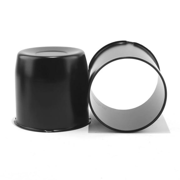 RhinoTuning 4.25" Hub 4.11"/4.22" Tall Stainless Push-Thru Center Caps For Trailers Trucks SUVs RV Wheel Rims 2Pcs