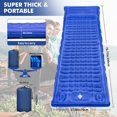 thumbnail image 2 of HLONK Matelas de Couchage pour Camping - Matelas Gonflable Ultraléger avec Pompe à Pied Intégrée et Oreiller Matelas d'Air Compact Amélioré pour Camping Randonnée, 2 of 4