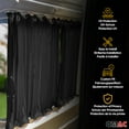 thumbnail image 5 of OMAC Side Window Curtain for Mercedes Sprinter W906 2006-2018 L1 SWB Black 10x, 5 of 9