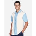 thumbnail image 2 of Men's Two-Tone Bahama Cord Camp Shirt - CLOUD BLUE/ CREM - 2XL, 2 of 5