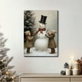 thumbnail image 6 of Framed Christmas Decoration, Vintage Christmas Snowman Boys Xmas Wall Art Prints, Vintage Christmas Pictures Artwork, Farmhouse Christmas Wall Decor for Home Indoor, 6 of 6