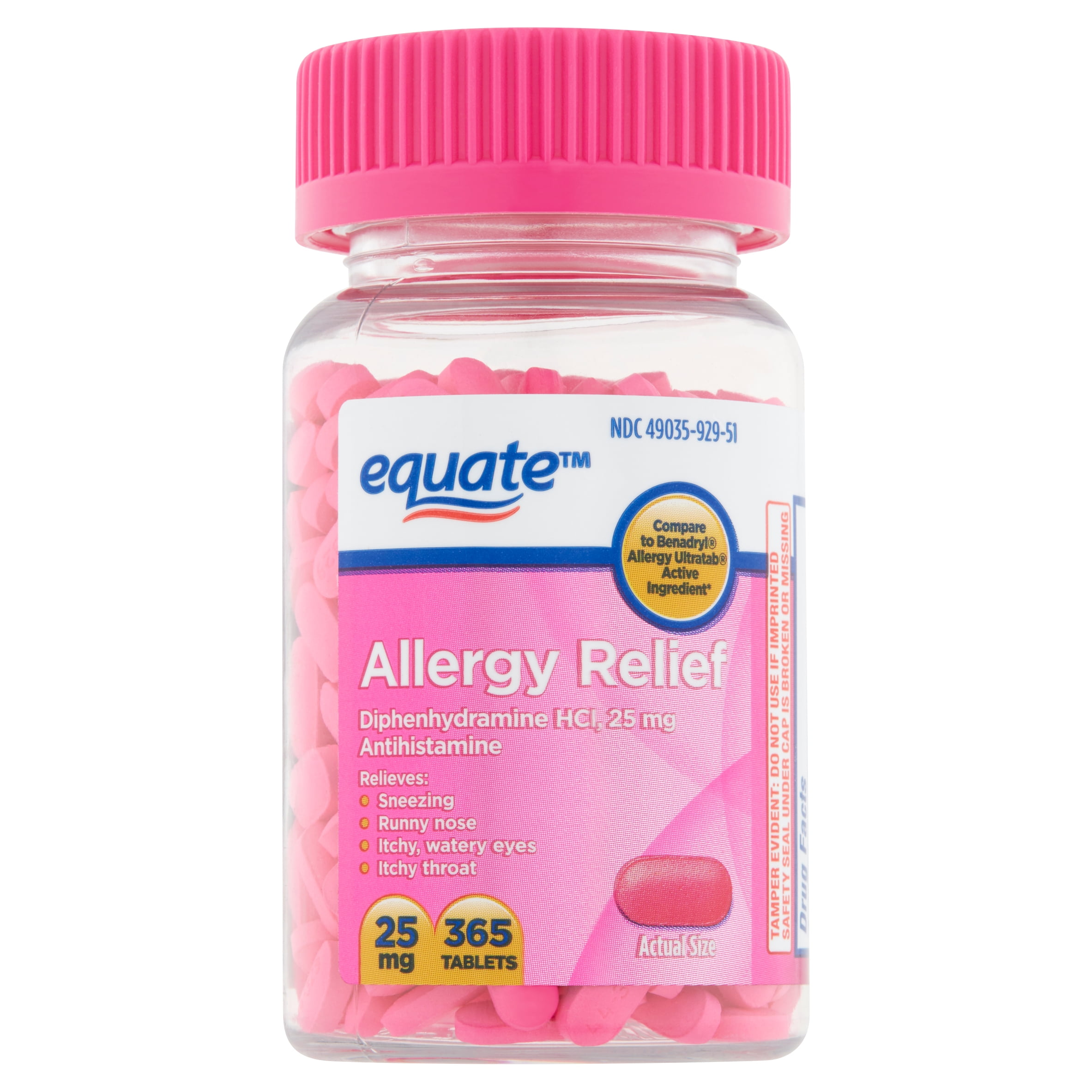 365 Count Equate Allergy Relief Diphenhydramine Tablets 25mg in Nepal