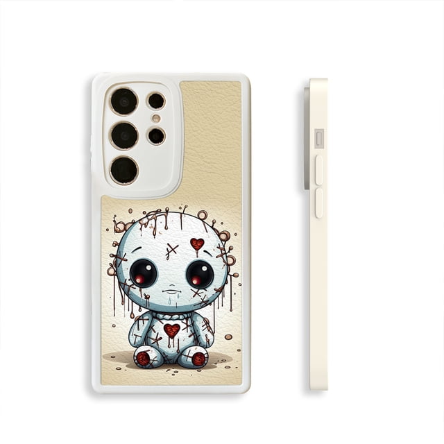 "Agregue diversión colorida a su iPhone con esta exclusiva funda para teléfono plateada mate de doble capa"