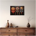 thumbnail image 4 of ZHONGYUTONG African Masks Wall Art Vintage Tribal Painting Black Art Prints African Traditional Culture Canvas Afro Ethnic Pictures African American Wall Decor Framed (12.00" x 18.00"), 4 of 4