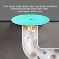 thumbnail image 6 of FXMLRLK 4 Pack Kitchen Drain Strainer Stopper, 5.9 Inch Silicone Plug Anti-Clogging Stopper Cover,Universal Flat Suction Hair Water Shower Stopper Cover Bath Accessories(Sky Blue), 6 of 7