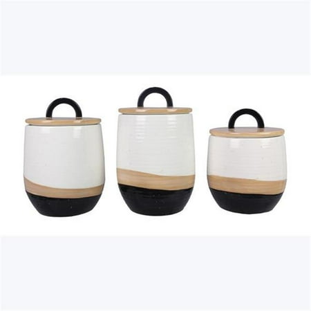 

Youngs 12069 Ceramic Country Canister 3 Piece per Set