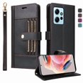 thumbnail image 1 of FOXDOCK Funda tipo Cartera para Xiaomi Redmi Note 12 4G – Cubierta de Cuero PU con Múltiples Ranuras, Bolsillo para Efectivo y Correa de Muñeca, 1 of 6