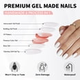 thumbnail image 3 of Press on Nails ShangMeng White Soft Gel Square para mujer, 3 of 9