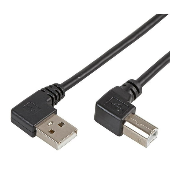 PRO SIGNAL - Right Angled A Male to B Male USB Cable, 1m