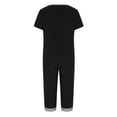 thumbnail image 4 of PENGXIANG Ensemble d'Été 2 Pcs pour Femmes Chemise à Manches Courtes et Pantalons Capri Ensemble de Pyjama avec Poches, 4 of 7