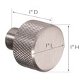 thumbnail image 2 of Design House Porter 5-Pack Contemporary 1" Round Cabinet Knobs, Satin Nickel, 2 of 20