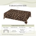 thumbnail image 3 of Leopard Print Rectangle Tablecloth African Wild Animal Table Cloth Cheetah Rectangular Tablecloth Classic Table Cover for Dining Kitchen Party 54 x 72 Inch, 3 of 5