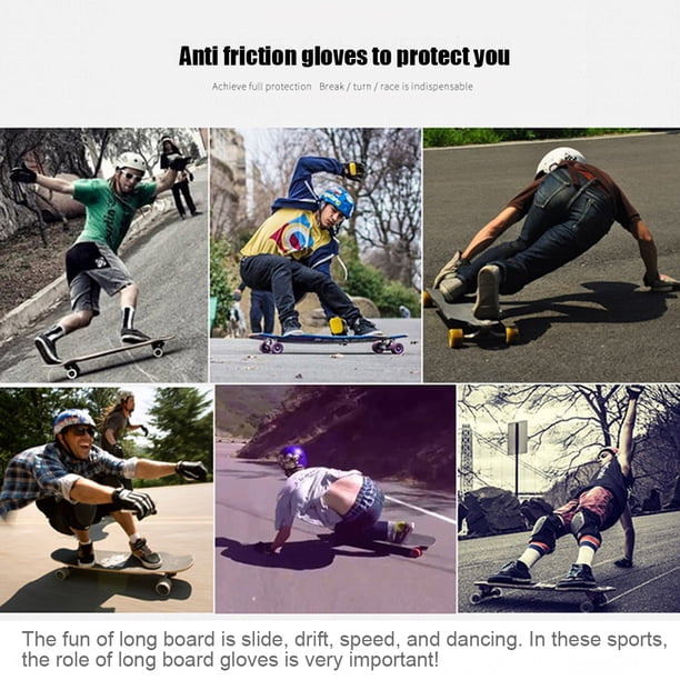 1 par de guantes deslizantes para monopatín terrestre, guantes deslizantes para monopatín Longboard