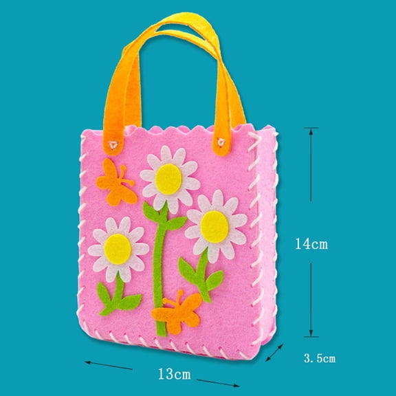 ELAYARD Nonwovens Handbags Assorted Color for Storage Encourages Imagination 6Pcs