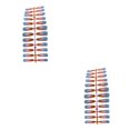 thumbnail image 2 of Maoww 24 Pieces False Nails Press-on Gradient Style Long Artificial Nail Tips Manicure Decorations Fingernail Accessory for DIY ch02 ch02 2Set, 2 of 6