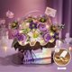 thumbnail image 2 of Caja de regalo con forma de ramo para armar bloques de construcción de flores con luz para niñas, regalo de juguete, caja de flores eternas, caja de regalo para novias, 2 of 4