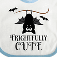 thumbnail image 4 of Inktastic Halloween Bat Frightfully Cute Holiday Boys or Girls Baby Bib, 4 of 4
