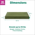 thumbnail image 2 of FurHaven Grid Indoor-Outdoor Cooling Memory Foam Deluxe Mattress for Dogs and Cats - Olivine, Medium, 2 of 14