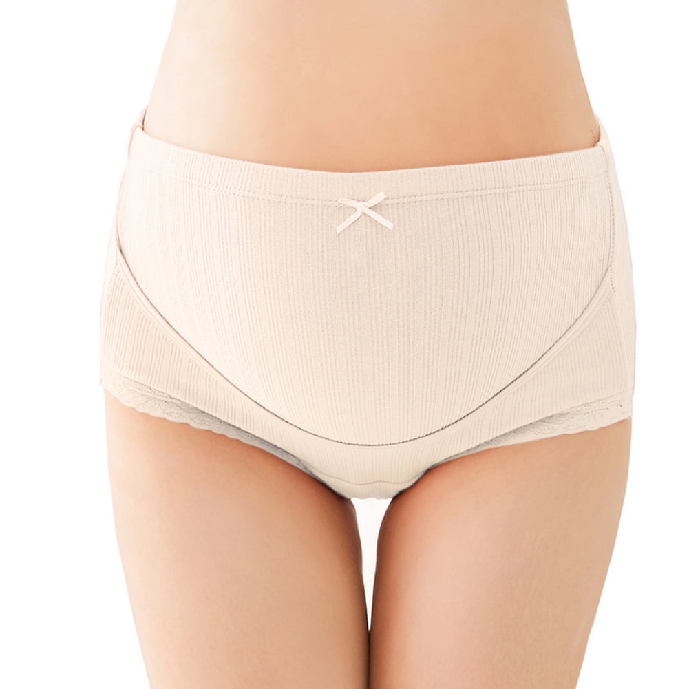 Spdoo Women's Cotton Over/Under the Bump Maternity Panties Plus Size  Pregnancy Underwear C-Section Recovery Postpartum Panties 