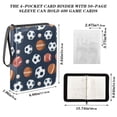 thumbnail image 3 of ALAZA Football Baseball Trading Card Binder 4 Pocket Cards Collection Album 400 Folder Holder, 3 of 6