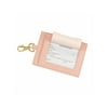 Royce The Big - Luggage tag - with window - hook - 5.98 in x 3.98 in - rectangular - carnation pink - top-grain cowhide nappa leather