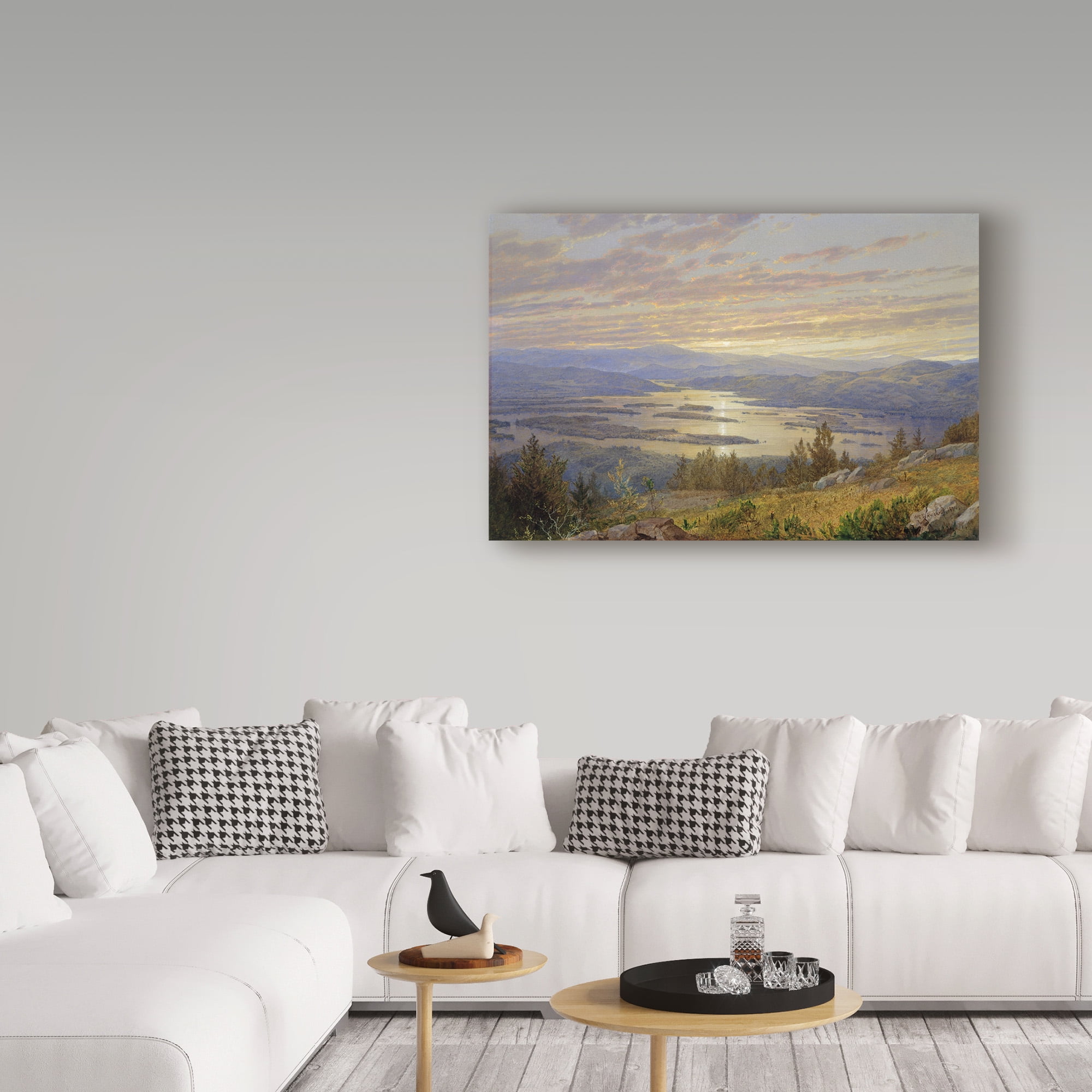 Trademark Fine Art 'Lake Squam from Red Hill' Canvas Art by William Trost Richards