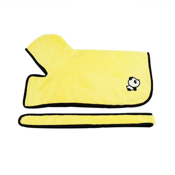 Dog Cat Bathrobe Warm Towel Clothes Super Absorbent Pet Drying Towel Hood Bath