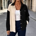 thumbnail image 5 of PFRNLFNo Boundaries Womens Corduroy Button Down Shirts Fall Loose Casual Long Sleeve Tops, 5 of 8