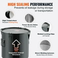 thumbnail image 4 of VEVOR Fryer Grease Bucket, 10 Gal Oil Disposal Caddy Stainless Steel Fryer Oil Bucket Rust-Proof Coating, Oil Transport Container with Lid, Lock Clips, Filter Bag for Hot Cooking Oil Filtering, Black, 4 of 9
