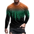 thumbnail image 2 of zanvin Hauts d'Été, Mode Homme Décontractée Chandail à Col Rond Imprimé T-Shirt à Manches Longues Blouse, 2 of 3