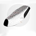 thumbnail image 3 of Cuero de PU Impermeable Almohadilla de asiento de scooter de ciclismo Cómodo elegante Funda de sillín de motocicleta Impreso Protector de cojín de asiento de protección solar suave - Tamaño S (Plata), 3 of 5
