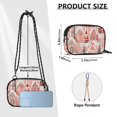 thumbnail image 4 of FORMRS Mini Crossbody Bag for Women Adjustable Rope Shoulder Casual Phone Purse, Light Pink Gingerbread Houses, 4 of 7
