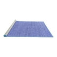 thumbnail image 2 of Ahgly Company Machine Washable Indoor Square Oriental Blue Industrial Area Rugs, 7' Square, 2 of 4