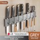 thumbnail image 4 of Zapatero para armario gris multifuncional de pared, organizador minimalista y portacuchillos con adhesivo sin clavos, 12 ml, estante de almacenamiento sencillo., 4 of 4