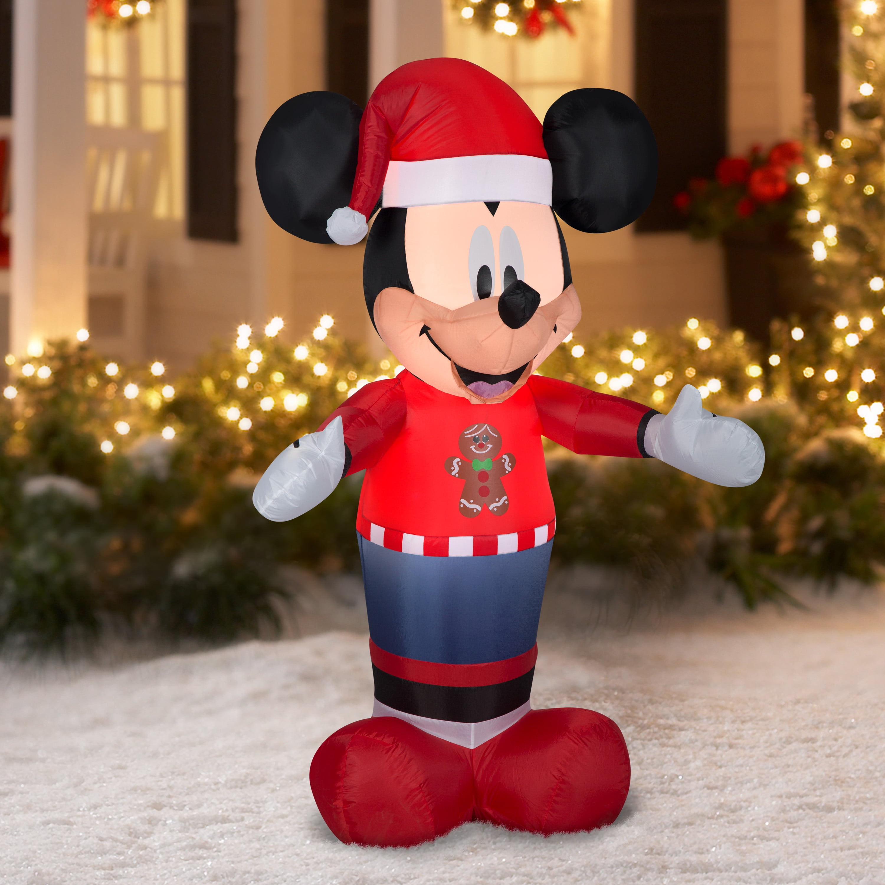 Disney 5 Mickey Inflatable By Gemmy Industries Walmart Com