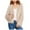 Khaki, variant on YDFCWXW Winter Fluffy Women's Shaggy Jacket Long Sleeve Outwear Khaki, XL