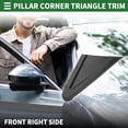 thumbnail image 2 of Recorte de ventana del pilar de la puerta del lado derecho frontal para Honda Civic 2012-2015 No.75490TR0A01, 2 of 7