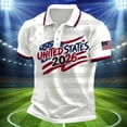 thumbnail image 2 of 2026 Usa Soccer Mens Polo Shirts Short Sleeve Casual Collared Pullover Summer Tops Soccer Shirt for Men Indoor Outdoor Activities Daily Wear, 2 of 3