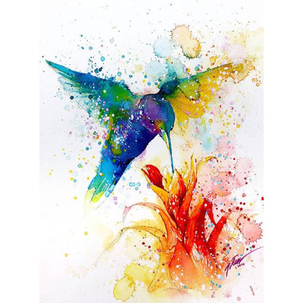 Cuadros Decorativos 5D bricolaje completo taladro diamante pintura pájaro bordado mosaico Craft Kit (w1639) Tmvgtek embutido en tela