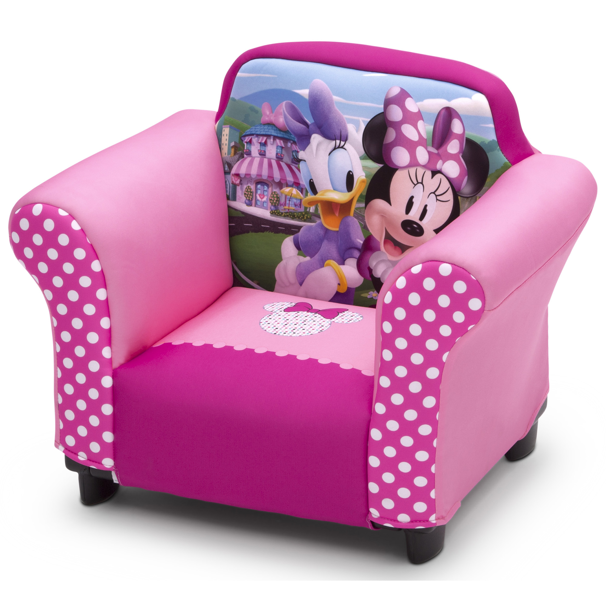 Delta Children Disney Minnie Mouse Kids Upholstered Chair with Sculpted Plastic Frame - image 4 of 6