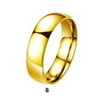 thumbnail image 3 of Minnieouse Anillo Esfera de Estilo diario Anillos que combinan con todo Clásico Elegante Exquisita Joyería de Navidad Regalo de compromiso de boda Accesorios de disfraces Dorado Oro 6# Minnieouse AP014669-04, 3 of 6