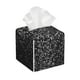thumbnail image 1 of Fotbe Black And White Dotted Porta Pañuelos Decorativo de Cuero, Caja Cuadrada Moderna para Pañuelos Faciales, Organizador y Dispensador 5x5x5'', 1 of 7